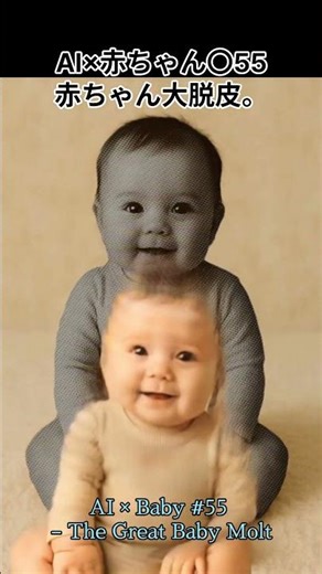 AI×赤ちゃん〇55赤ちゃん大脱皮/AI × Baby #55 – The Great Baby Molt