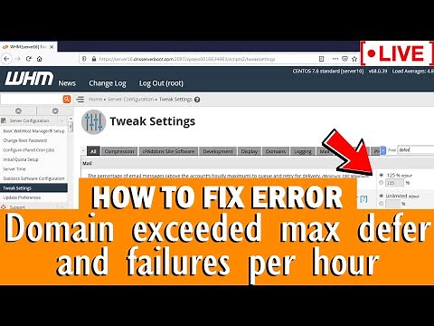 [🔴LIVE] How to fix "Domain exceeded max defers and failures per hour" error?