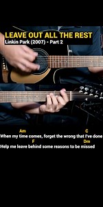 Leave Out All The Rest - Linkin Park (2007) Easy Guitar Chords Tutorial with Lyrics Part 2 SHORTS REELS | Doc OTEP Studio