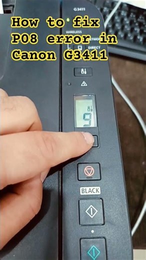 P08 error how to fix🔧 Canon G3411