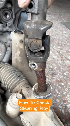 How To Check Steering Play #shortsfeed #automobile #tecnician #ytshorts #mechanic #shorts