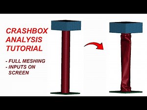 LS-Dyna Crashbox Analysis with LS-Prepost | Quick Tutorial