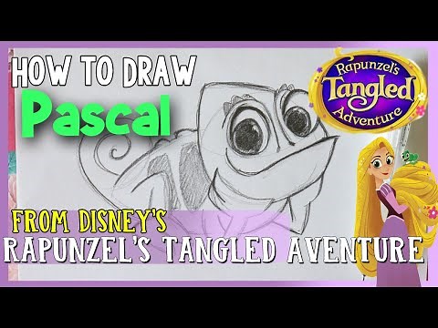 How to Draw PASCAL from Disney's RAPUNZEL'S TANGLED ADVENTURE