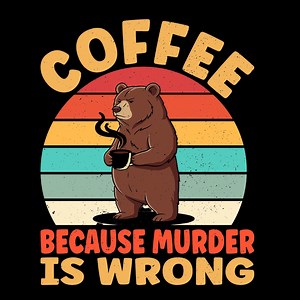 Bear Drinking Coffee Svg, Bear Drinking Coffee Png - Etsy
