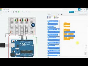 8 SECUENCIA LED CON ARDUINO Y POTENCIOMETRO
