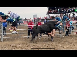 Man and Woman Trampled! - Running with the Bulls 2024 Strathmore, Alberta - Major Injury