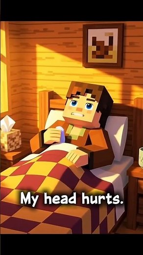 Sick Day in Minecraft | Learn English with Minecraft | English Practice for Beginners #dailyenglish