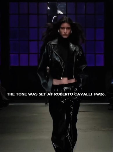 Luiza Perote at Roberto Cavalli FW26 #luizaperote #robertocavalli #fw26 #runway #model