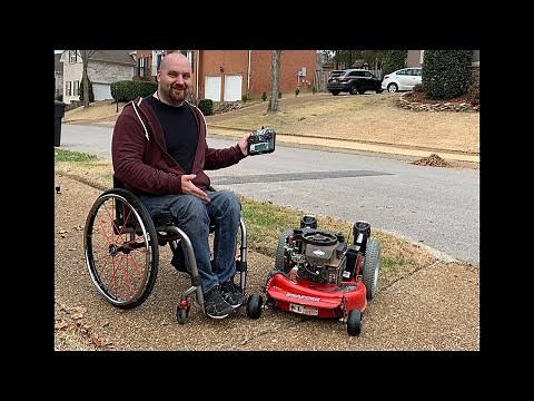 Wheelchair User Builds Remote Controlled Lawn Mower