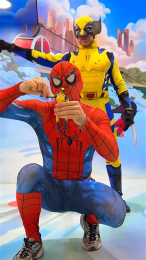 Spider-Man controls superheroes😂 #spiderman