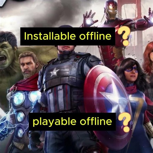 Installable and playable offline? Marvel's Avengers (XboxSeriesX/One)