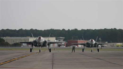 U.S. Marines with VMFA 542 return home from deployment