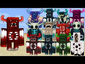 The Demon Warden Vs ALL Wardens PLUS+ / Minecraft Mob Battle
