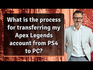 What is the process for transferring my Apex Legends account from PS4 to PC?