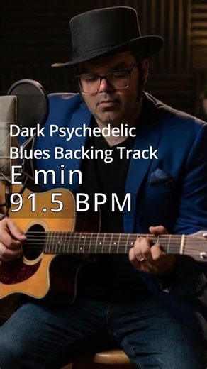 Dark Psychedelic Blues Backing Track in E min at 91.5 BPM – Practice Short