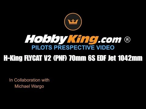 H-King FLYCAT V2 (PNF) 70mm 12-Blade 6S EDF Jet 1042mm #hobbyking #hking