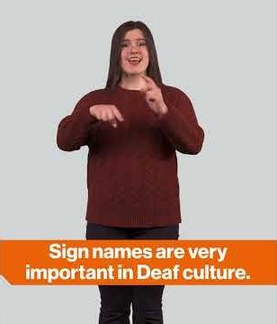 NTID Signs of the Week: Sign Names