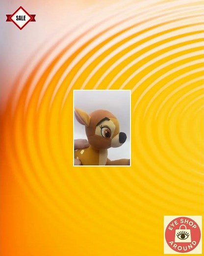 Bambi Plush Stuffed Animal Deer Disney Toy Factory Collectible Item for Kids