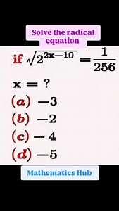 7 comments | Solve the radical equation | Mathematics Hub | Facebook
