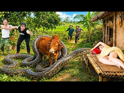 72 Hours No Escape: What Happens When A Giant Python Traps A Cow Beside A Sleeping Girl?