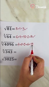 Cool Root Calculation Trick 💡🧮 #easy #mathtrick #root #calculation
