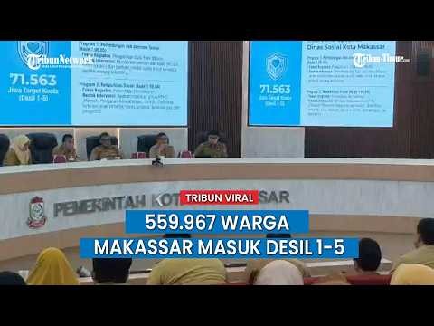 559.967 Warga Makassar Masuk Desil 1-5, Pemkot Turun Tangan