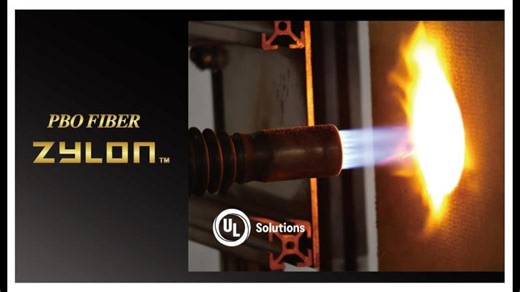UL2596 Torch and Grit (TaG™) test with ZYLON™ | TOYOBO MC Corporation