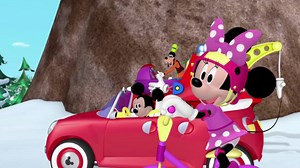 '?? We're gonna rock 'n ride 'n rally today ♪ ♪ Rock 'n ride 'n rally today ♪ ♪ We're…' | Mickey Mouse Clubhouse scene