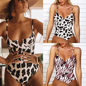 [Hot Item] Sexy One Piece Swimsuit Female Underwired Bra Push up Swimwear Women Backless Swim Suit Bather Bathing Suits Beach