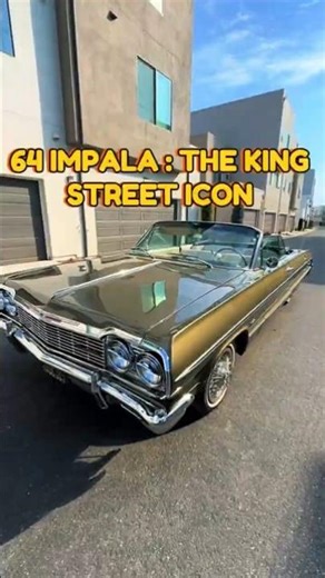 The Legend of the '64 Impala: From Family Car to Lowrider Icon #shorts #chevroletimpala #carhistory