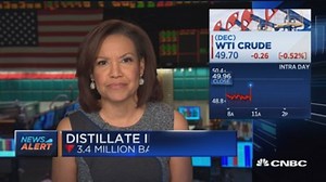 Crude oil inventories down 553K barrels