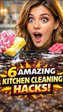 6 Genius Cleaning Tips #lifehacks #kitchentips #cleaninghacks #diytips
