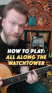 All Along The Watchtower by Jimi Hendrix - Guitar Lesson (Simplified) #guitar #jimihendrix #guitarlessons #guitartutorial #learnguitar | Bob Denson