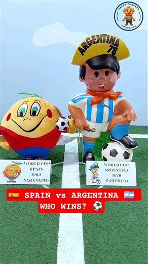 Spain vs Argentina World Cup Final! 1982 vs 1978 Mascots 🏆 #WorldCup #SpainVsArgentina #Final