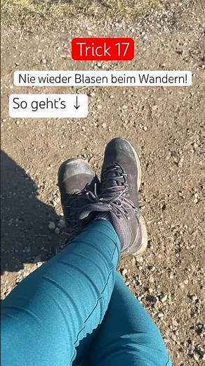 Nie wieder Blasen beim #Wandern ⛰️🥾#atastyhike