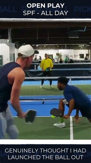 I had no idea where that ball went. #pickleball #crbn #byltforlife