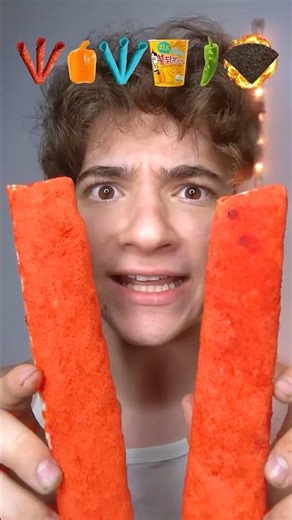 Giant spicy Takis eating food challenge red taki #foodchallenge #goodthing #challenge #shorts