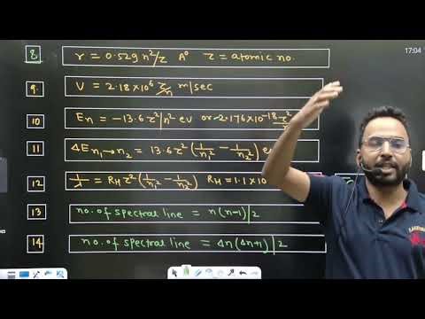 Atomic structure formula revision|| Class 11 JEE NEET || QUICK formula revision|| Anshu Agarwal
