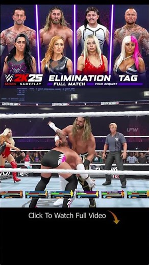 COUPLES CHAOS!👊 CM Punk & AJ Lee vs Seth & Becky vs Liv & Dom vs Alister & Zelena [WWE 2K25]