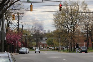 PHOTOS: Smoke from Meadowlands Brush Fire Seen in Teaneck