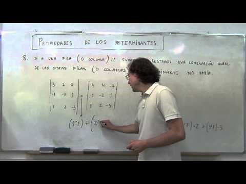 11 Propiedades de los Determinantes