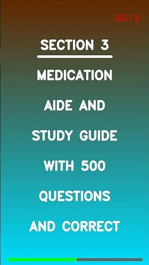 Medication Aide Study Guide 2026 💊🔥 500 Questions & Correct Answers | PASS WITH CONFIDENCE ✅