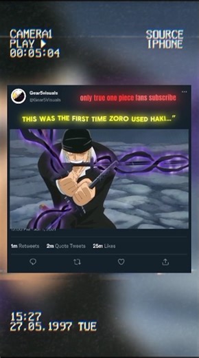 First Time Zoro Used Haki 🗡️ #onepiece #zoro