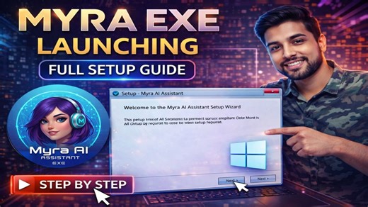 “MYRA .EXE Launching & Setup 🤖⚡ | Install Smart AI Assistant” #MYRA #MYRAAI #MYRAExe #AISetup #AIAssistant #SmartAI #Automation #FutureTech #Codeninjavik #MadeByCodeninjavik #AITools #DigitalAssistant #TechCreator #AIProjects #InstallMYRA | Vikash Kumar