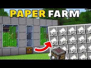 EASY PAPER FARM in Minecraft 1.21! - Bedrock & Java Edition Tutorial