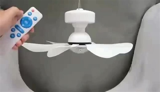 Solar Fan Portable Home Indoor/Outdoor LED Ceiling Fan with 10000mah Solar Power and Remote Control Mini Solar Powered Fan