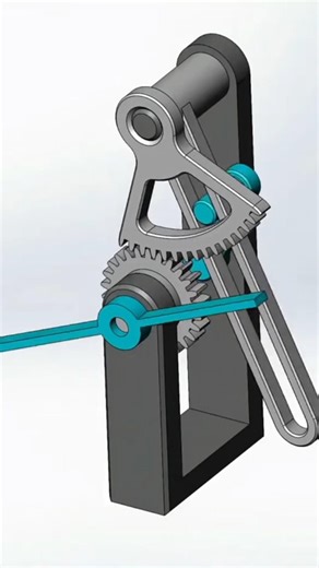 Sheave gear transmission reciprocating rotating mechanic