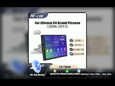 2Din Car Radio For Citroen C4 Grand Picasso 20062013 Wifi 4G Multimidia Video Player Stereo CarPlayA