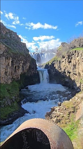 White River Falls State Park Oregon #nature #highlights #fyp #waterfall #hiking