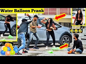 Throwing Water 💦 Balloon Prank 😂 || Epic Reaction || Ayanpranktv || Prank in India
